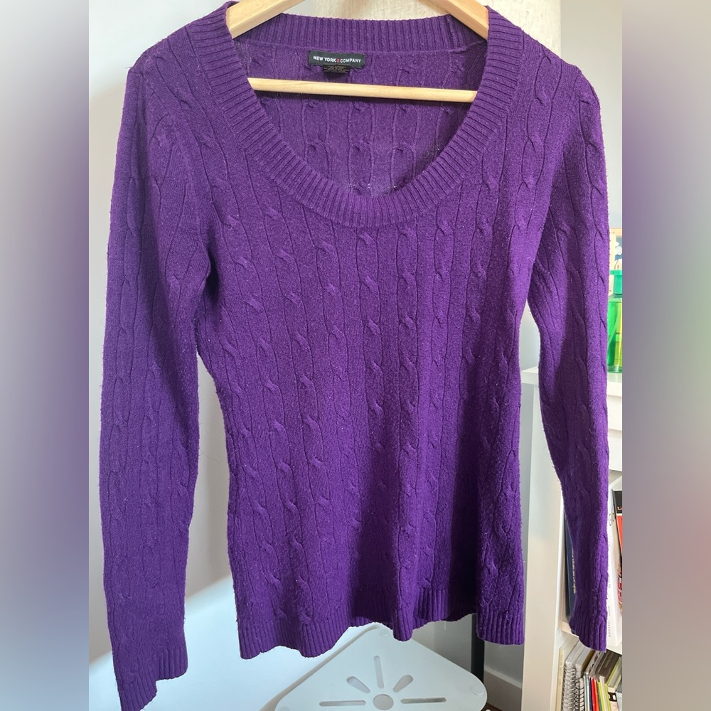 Purple sweater